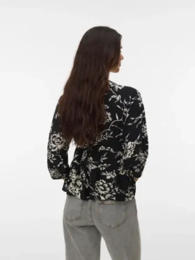 Top mit V-Ausschnitt in Regular-Fit