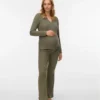 Top mit V-Ausschnitt in Regular-Fit