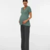 Top mit V-Ausschnitt in Regular-Fit