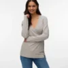 Top mit V-Ausschnitt in Regular-Fit