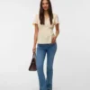 Top mit V-Ausschnitt in Regular-Fit