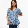 Top mit V-Ausschnitt in Regular-Fit