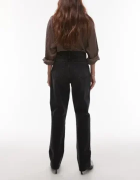 Topshop-Jeans mit hoher Taille und geradem Schnitt