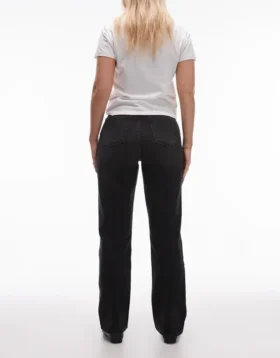 Topshop-Jeans mit hoher Taille und geradem Schnitt