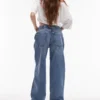 Topshop-Jeans mit niedriger Taille und lockerer Passform