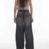Topshop-Jeans mit niedriger Taille und weitem Bein