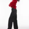 Topshop-Jeans mit niedriger Taille und weitem Bein