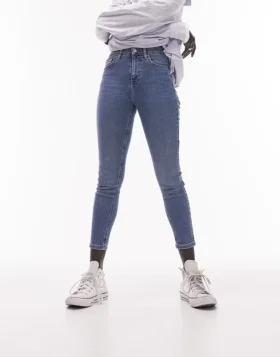 Topshop Skinny-Fit-Jeans mit hoher Leibhöhe