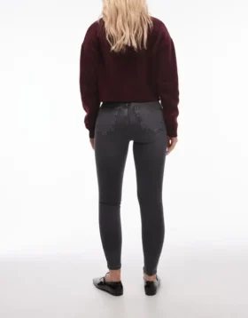 Topshop Skinny-Fit-Jeans mit hoher Leibhöhe