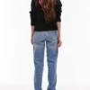 Topshop Straight-Fit-Jeans mit mittlerer Leibhöhe
