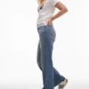 Topshop Straight-Fit-Jeans mit mittlerer Leibhöhe