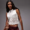 Topshop Strick-Tanktop „Stitchy“ mit Wellenkante
