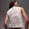 Topshop Strick-Tanktop „Stitchy“ mit Wellenkante