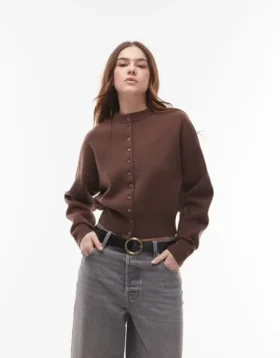 Topshop Strickcardigan mit tailliertem Schnitt