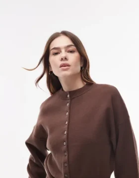 Topshop Strickcardigan mit tailliertem Schnitt