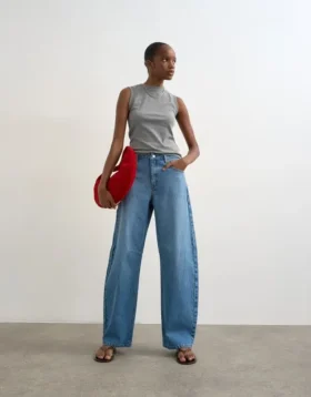 Tsalma High-Rise-Jeans im Barrel-Fit