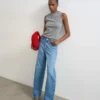 Tsalma High-Rise-Jeans im Barrel-Fit