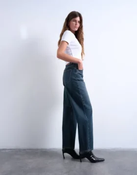 Tsbrit Jeans mit extrem niedriger Taille und normaler Passform