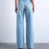 Tsember Jeans mit niedriger Leibhöhe und weitem Bein