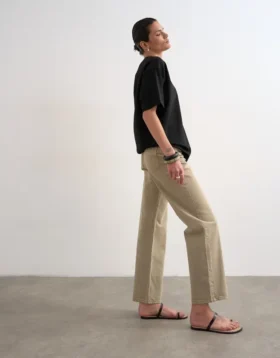 Tsember Jeans mit niedriger Leibhöhe und weitem Bein