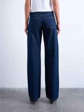 Tsember Jeans mit niedriger Leibhöhe und weitem Bein
