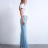Tsember Jeans mit niedriger Leibhöhe und weitem Bein