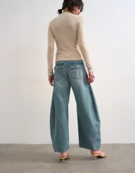 Tsemma High-Rise-Jeans mit Barrel-Fit