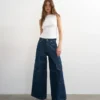 Tseva Jeans mit mittlerer Leibhöhe und weitem Bein