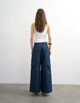 Tseva Jeans mit mittlerer Leibhöhe und weitem Bein