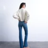 Tsjamie High-Rise-Jeans mit ausgestelltem Schnitt