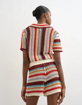 Tskaia Strick-Shorts