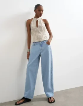 Tslowrie Jeans mit niedriger Leibhöhe und lockerer Passform