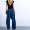 Tsmari Jeans mit hoher Leibhöhe und weitem Bein