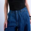 Tsmari Jeans mit hoher Leibhöhe und weitem Bein
