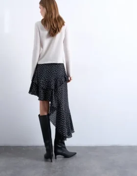 Tsminna Midi-Rock mit hoher Taille