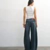 Tsvea High Rise Barrel Fit Jeans