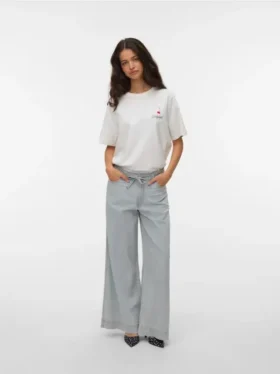 Vmaisa Jeans mit mittlerer Leibhöhe und weitem Bein