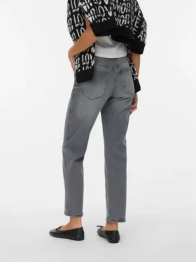 Vmamara Mid-Rise-Jeans in gerader Passform