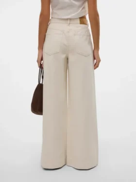 Vmannet Jeans mit mittlerer Leibhöhe und weitem Bein