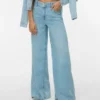 Vmannet Jeans mit mittlerer Leibhöhe und weitem Bein
