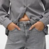 Vmannet Jeans mit mittlerer Leibhöhe und weitem Bein