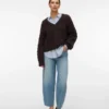 Vmbillie High-Rise-Jeans im Barrel-Fit