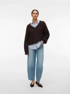 Vmbillie High-Rise-Jeans im Barrel-Fit