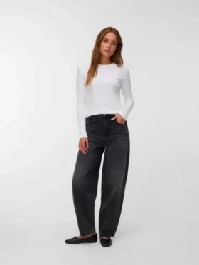 Vmbillie High-Rise-Jeans in Barrel-Fit