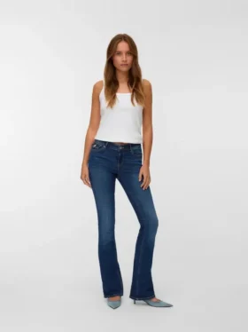 Vmcamille Jeans mit niedriger Leibhöhe und ausgestelltem Schnitt