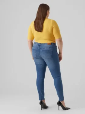 Vmcfanya Mid-Rise-Jeans in Slim-Fit