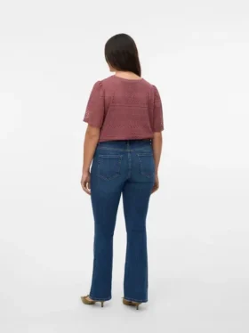 Vmcflash Jeans mit mittlerer Leibhöhe und ausgestelltem Schnitt