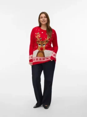 Vmcfrostydeer Strickpullover