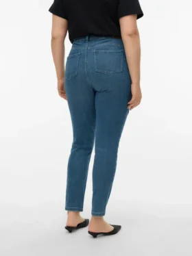 Vmcpaige Jeans mit mittlerer Leibhöhe und Skinny-Passform