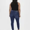 Vmcseven Mid Rise Skinny Fit Jeans